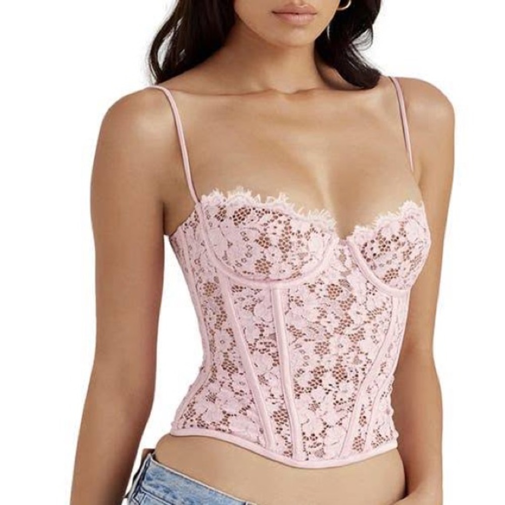 COPY - House Of CB-Mila Floral Lace Underwire Corset Camisole